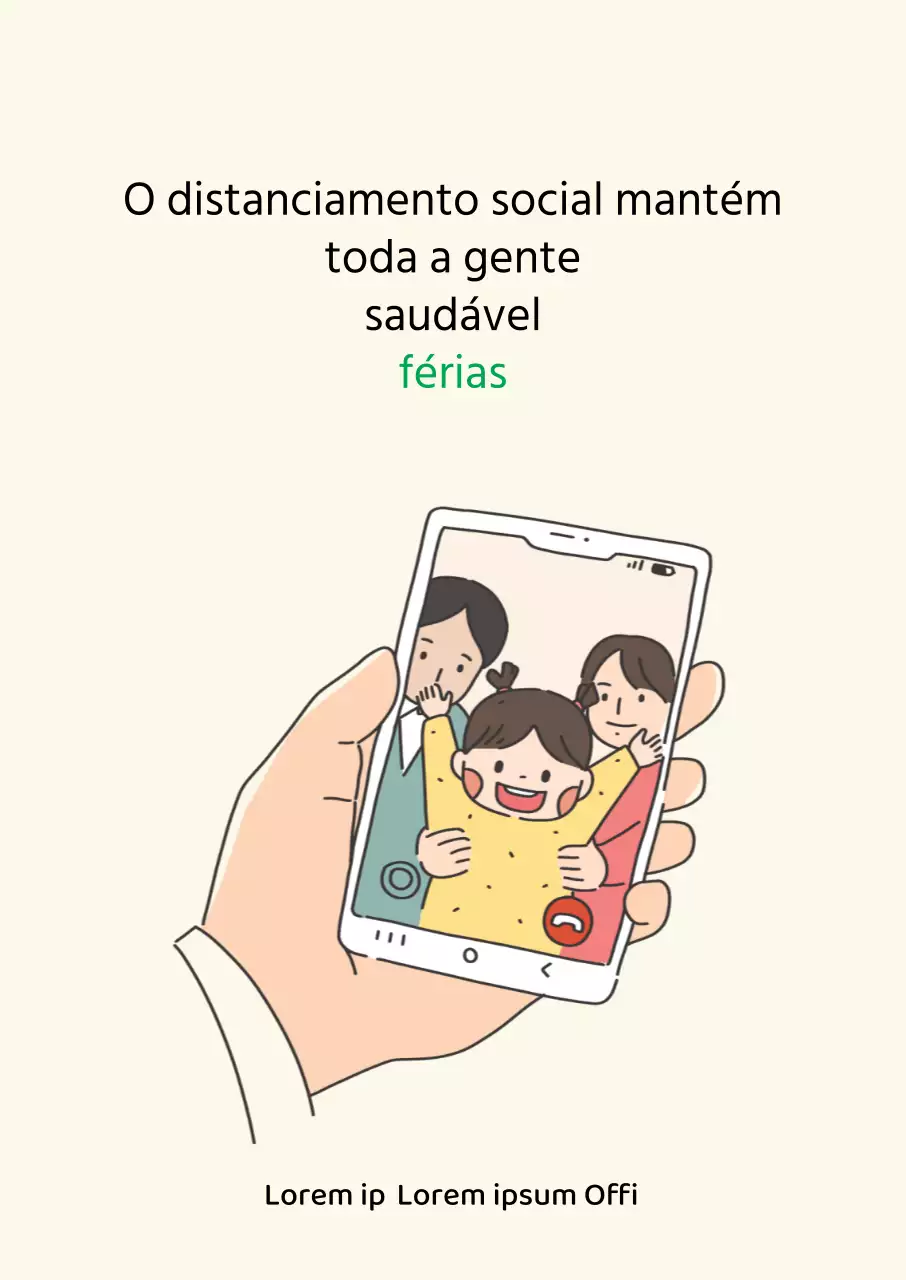 Distanciamento social bege e limpo para o feriado de Chuseok