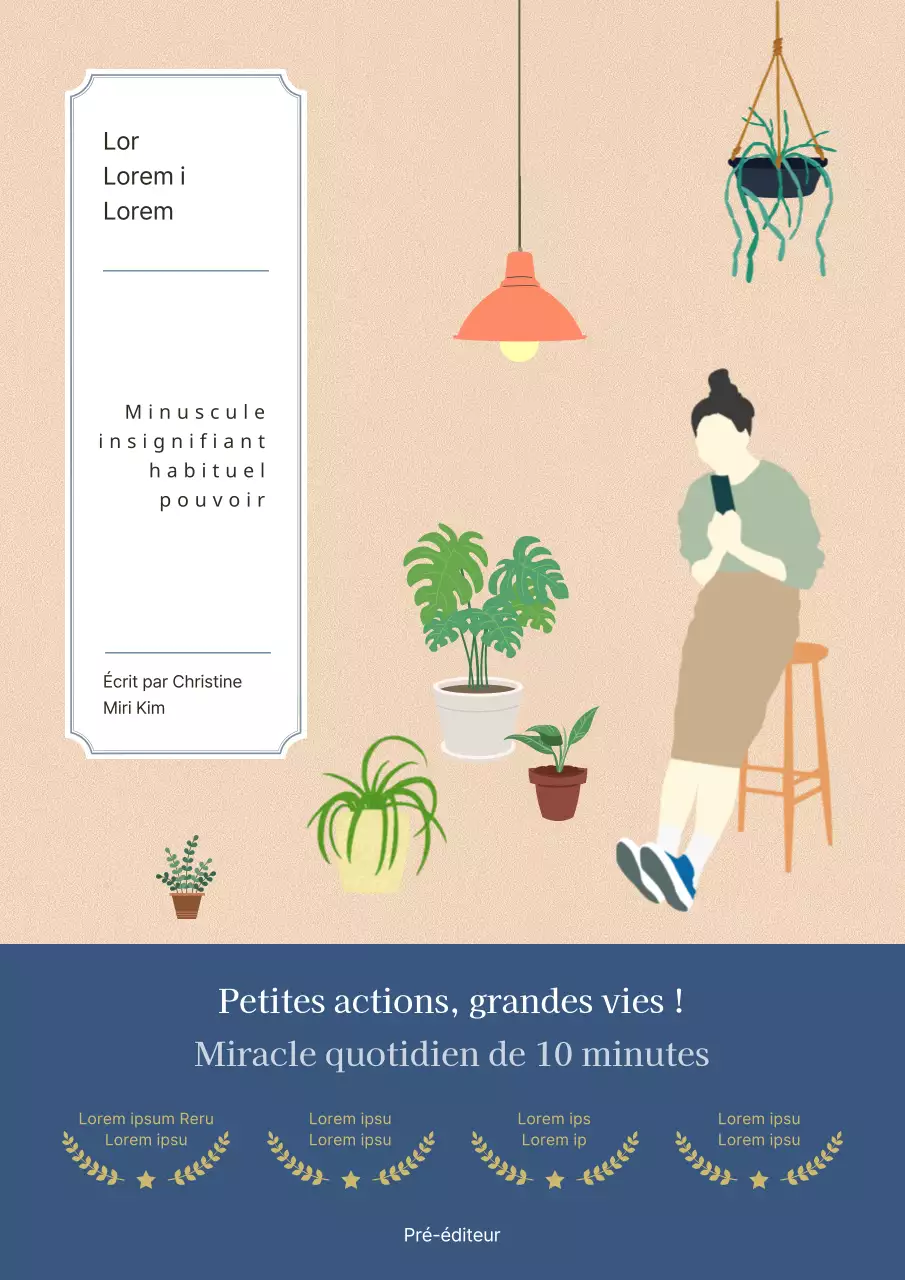 Un livre d'auto-assistance illustré et émotionnel sur le thème du beige