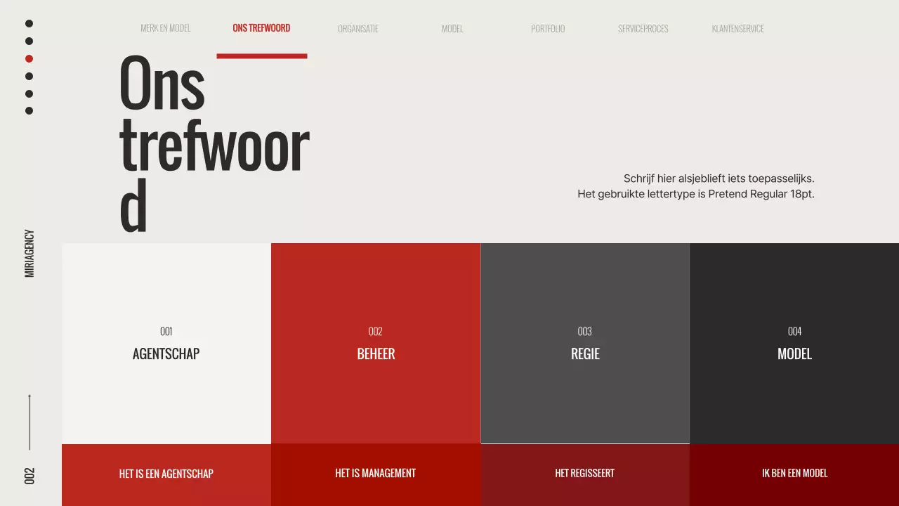 On-trend merkmodel slip in rood en wit