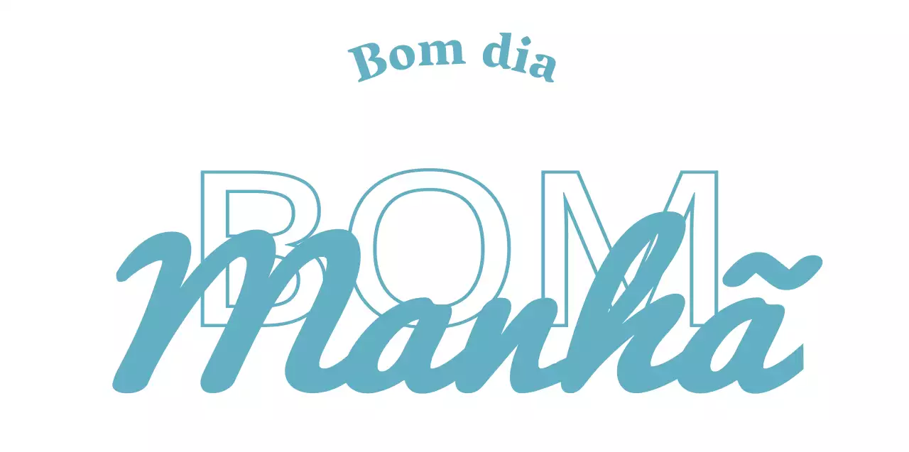 Mercadoria de café com texto concetual emocional em azul claro