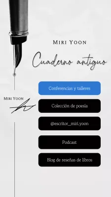 Historias de Instagram limpias y en papel con toques azules