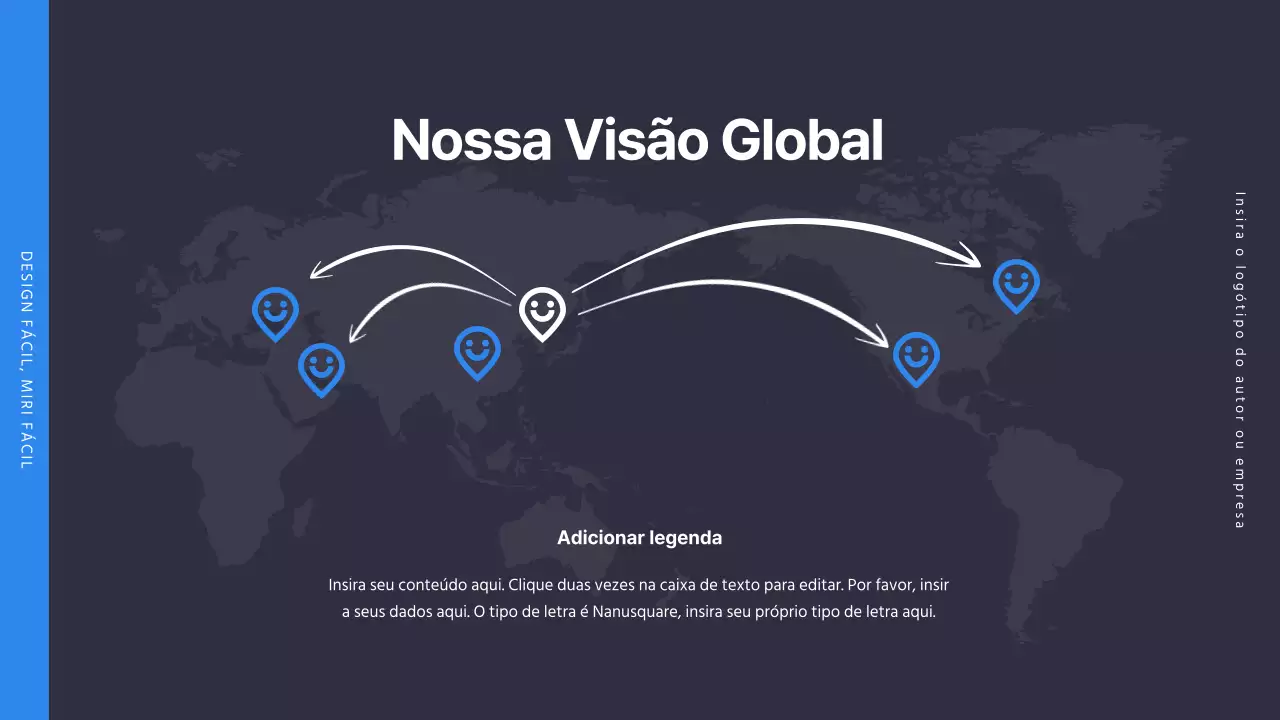 Infografia simples da MAPA empresarial azul