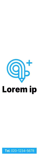 Strakke en eenvoudige stijl in lichtblauw en zwart om een wiskundeschool te promoten