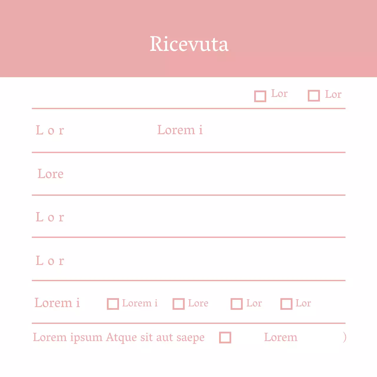 Biglietto da visita semplice rosa per receptionist di ospedale