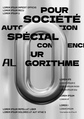 Guide d'apprentissage algorithmique pour le concept 3D de métal argenté