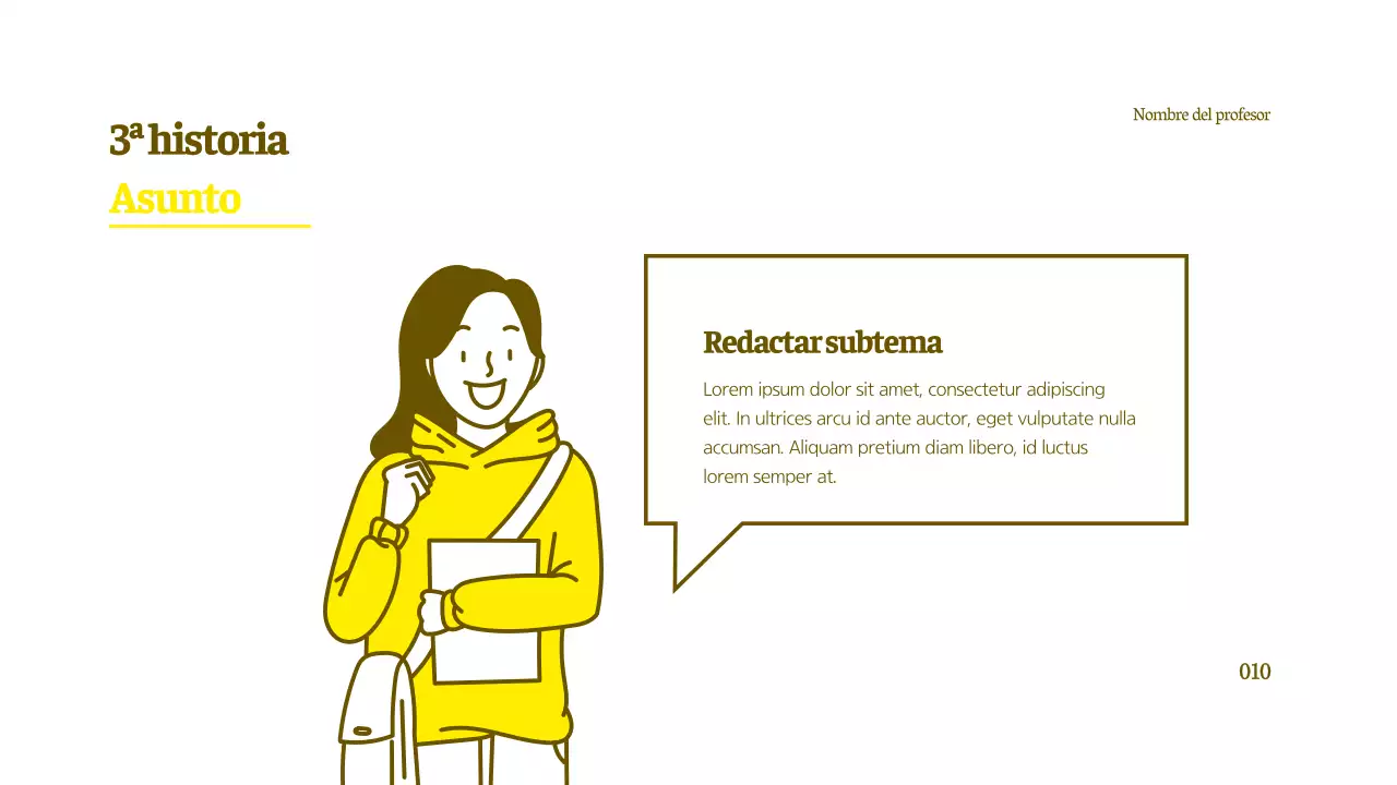 Tutorial de ilustración de personajes limpios en amarillo y marrón