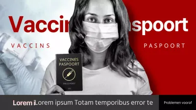 RedGrey's sleutelwoord concept COVID-19 vaccin paspoort