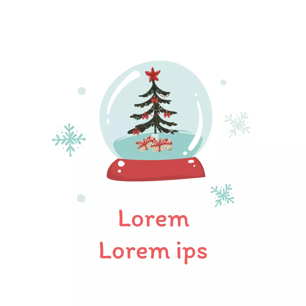 Himmelsrot Illustration Weihnachtsgruß Etikett