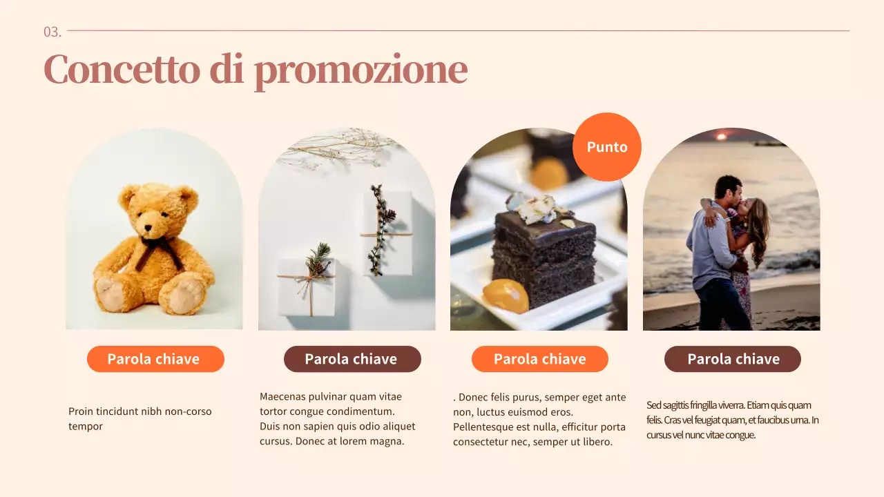 Agenda di San Valentino semplice e calma con accenti arancioni su uno sfondo marrone caldo