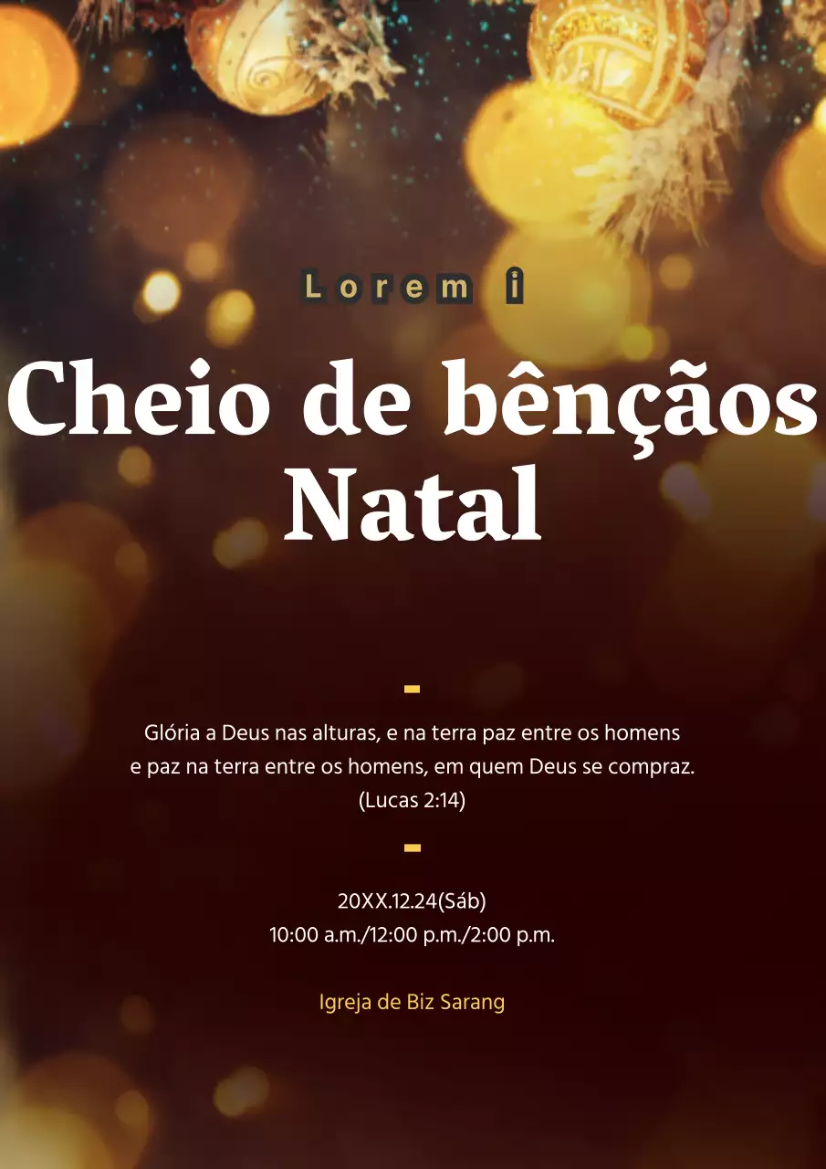 Serviço de Ação de Graças de Natal