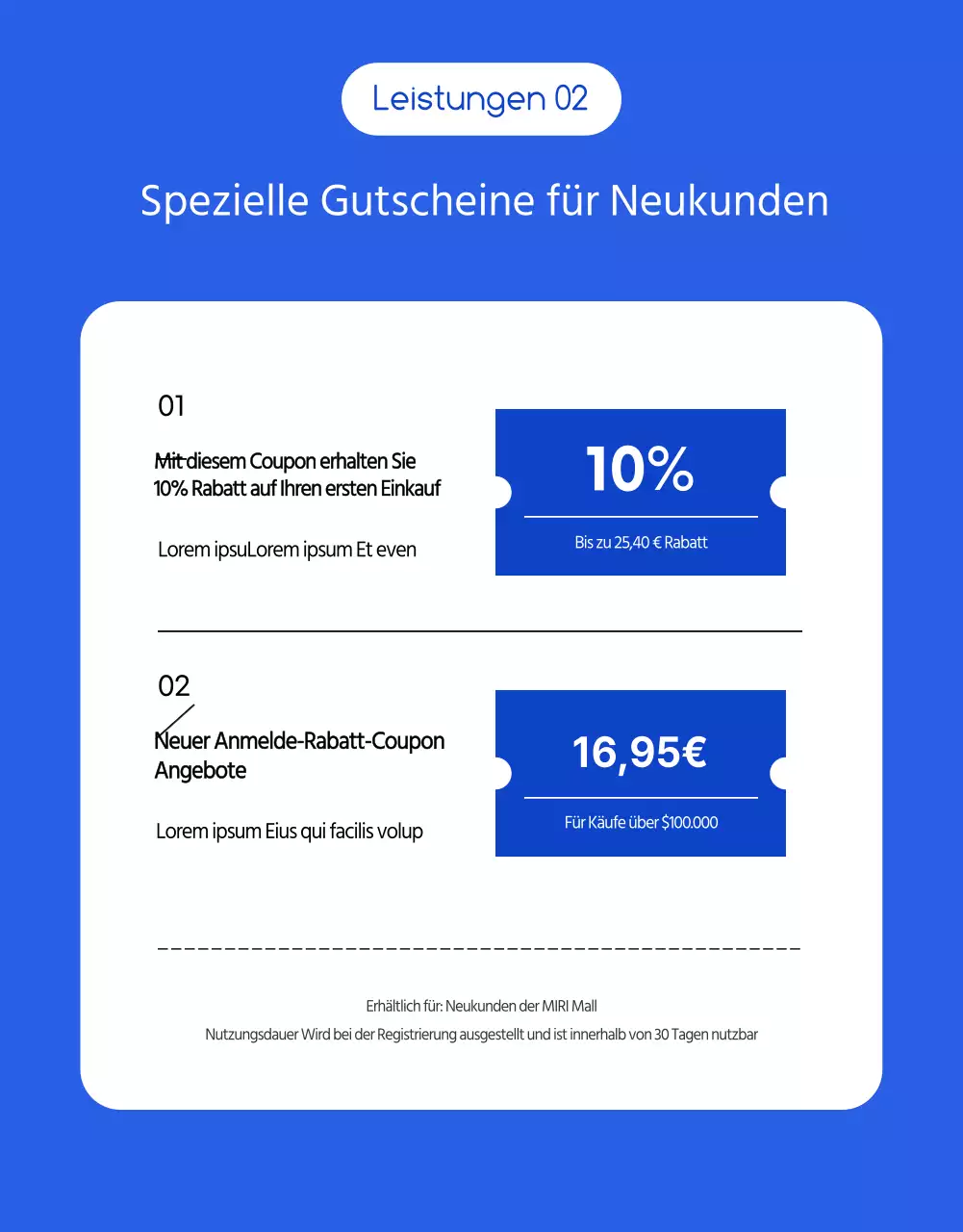 Blaue klarlinige Illustration Verkauf