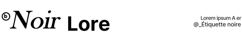 Combinaison de polices simples et émotionnelles en noir Pour les cadeaux VIP de type logo