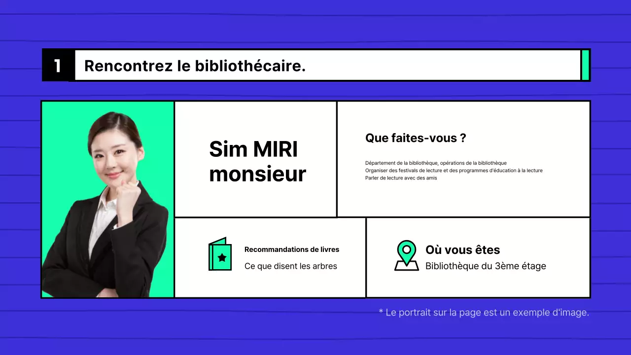 Guide d'utilisation de la bibliothèque du collège bleu et menthe