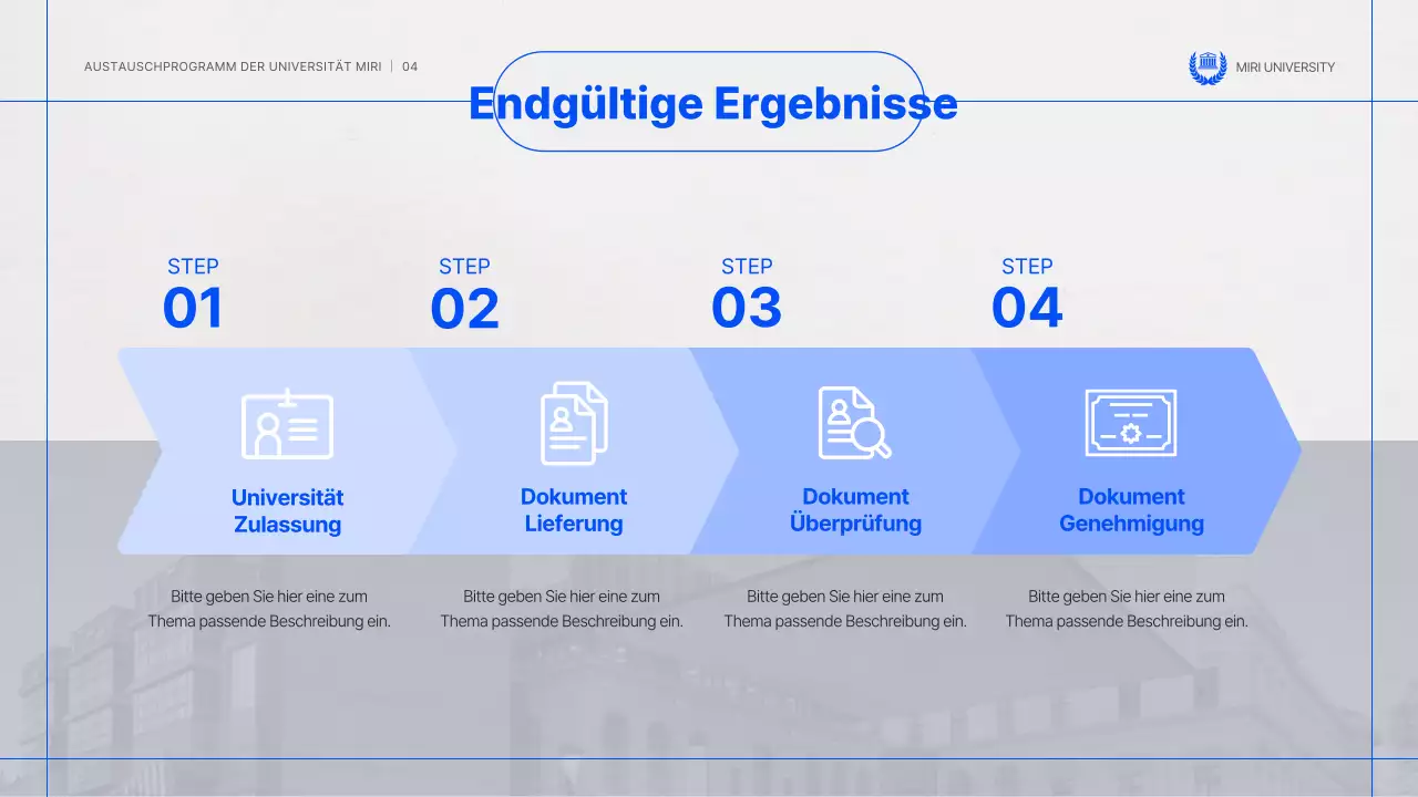 Eine einfache blaue und graue Host-Austausch-Informationssitzung