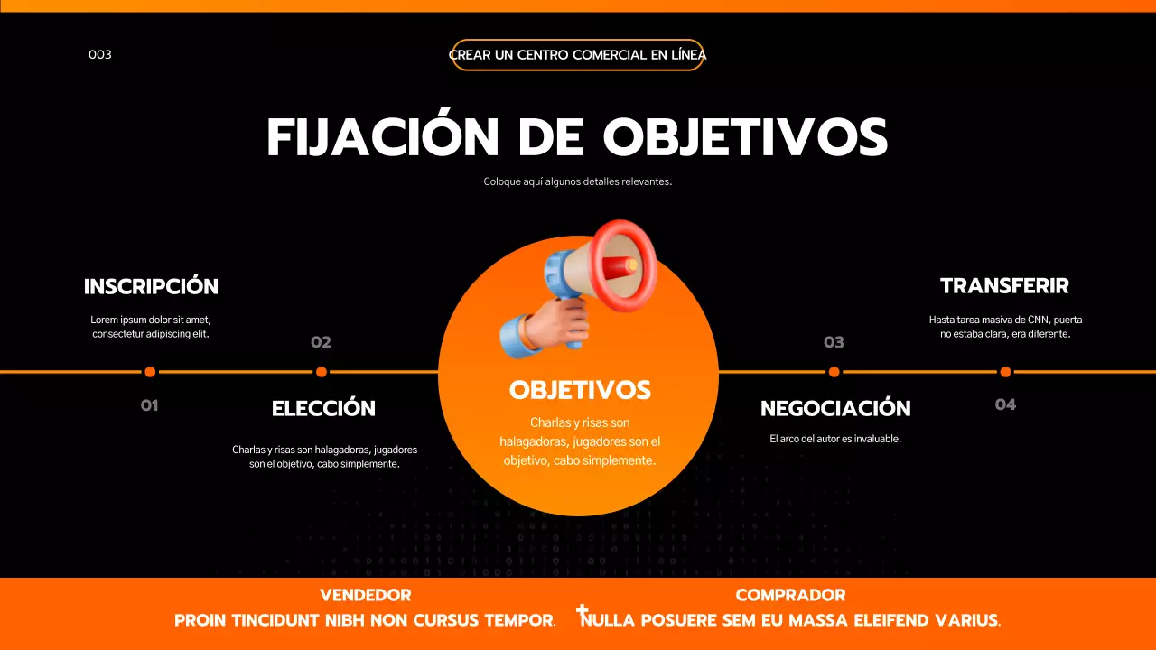 Presente un sencillo resumen de proyecto negro y naranja inspirado en la ingeniería