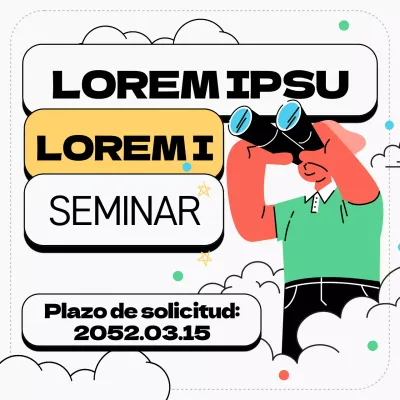 Concepto de ilustración verde y amarilla Sesión informativa sobre la reinscripción