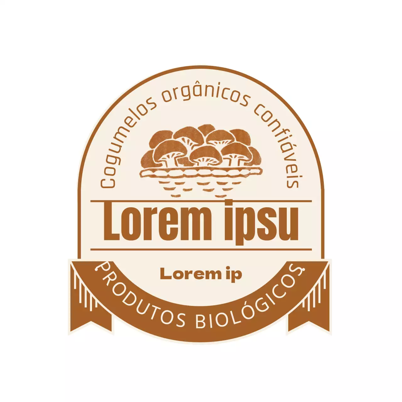 Guia de produtos de cogumelos castanhos e biológicos