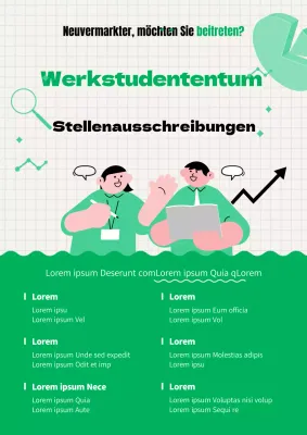 Stellenausschreibungen für Werkstudenten mit einem süßen grünen Touch