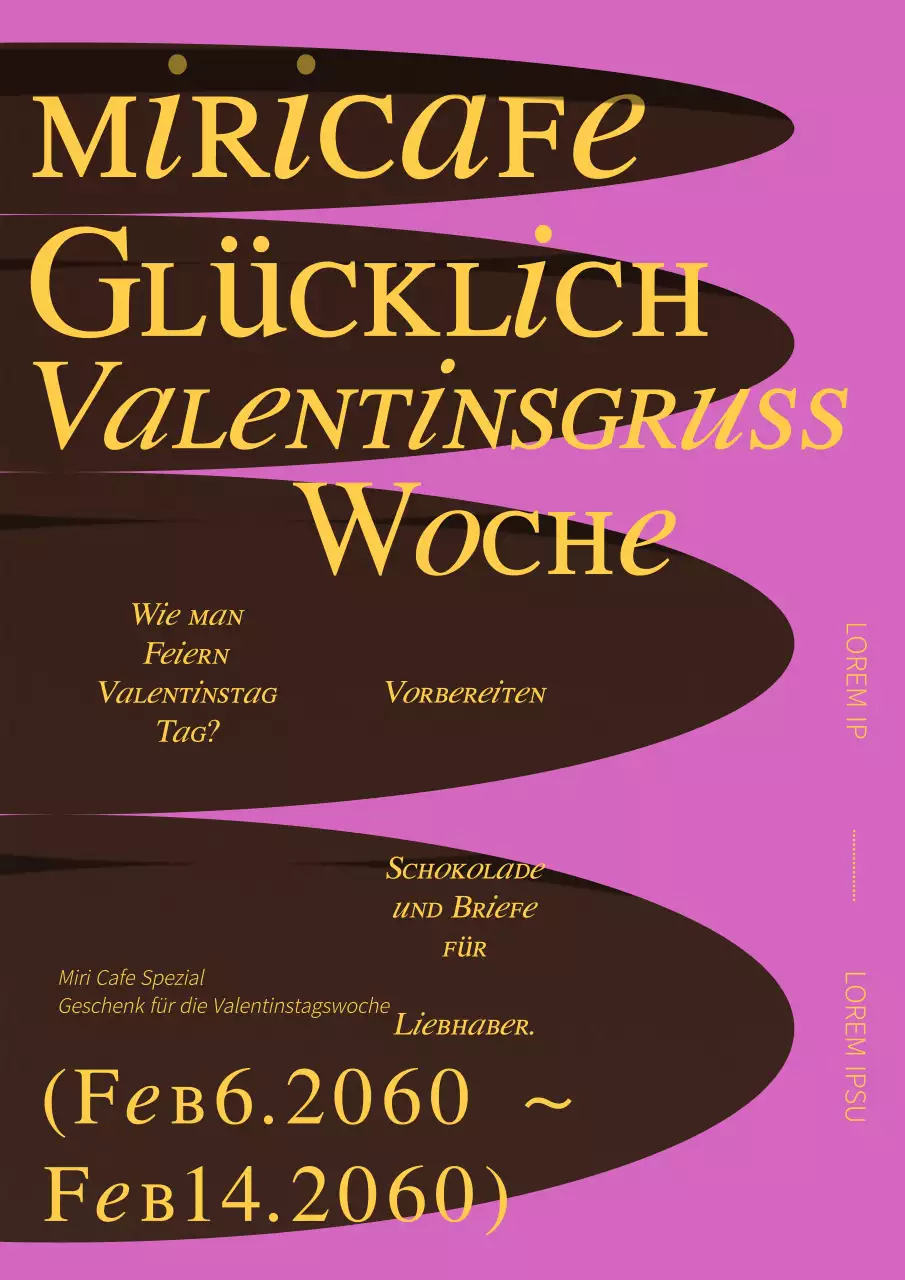  Sonderwoche zum Valentinstag mit Schokoladenteichkonzept