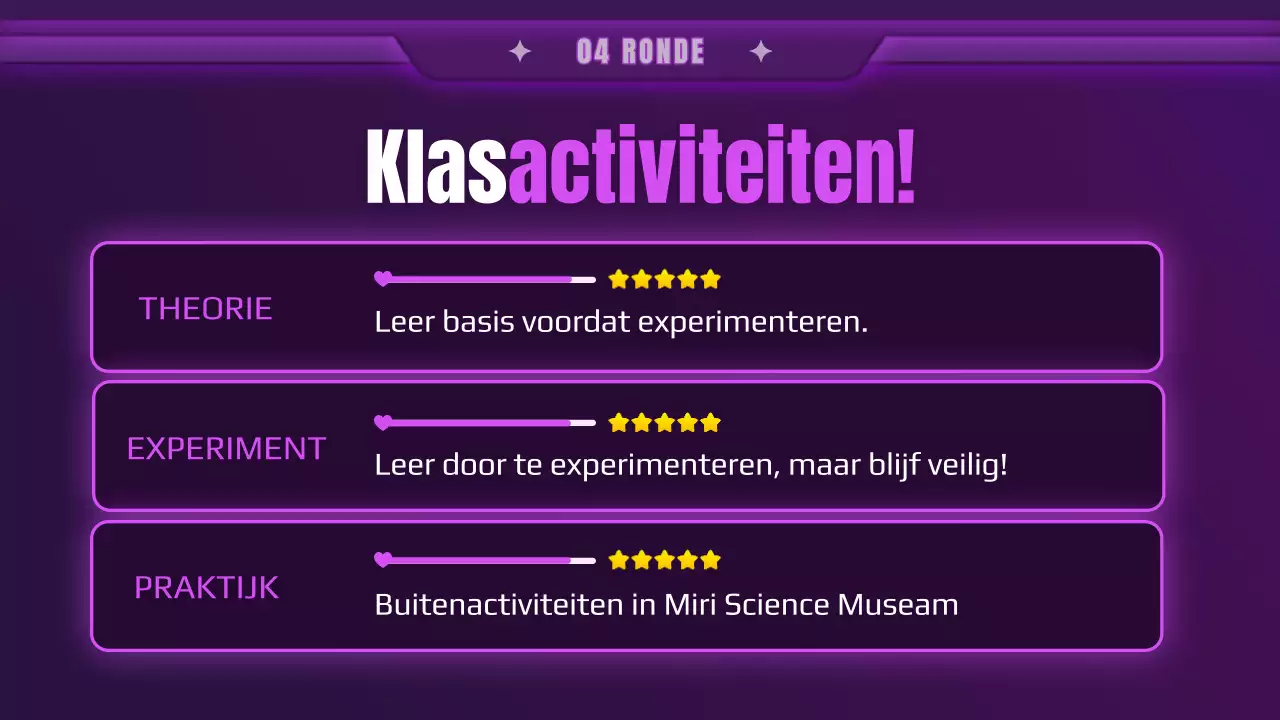 Introductie van de wetenschapsklas van het ruimteschipconcept