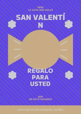 Día Blanco en morado y marrón