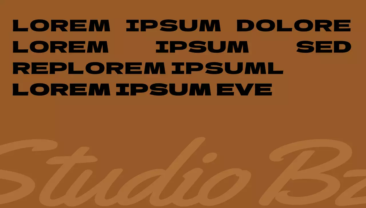 Design épuré avec texte dans des couleurs calmes et élégantes