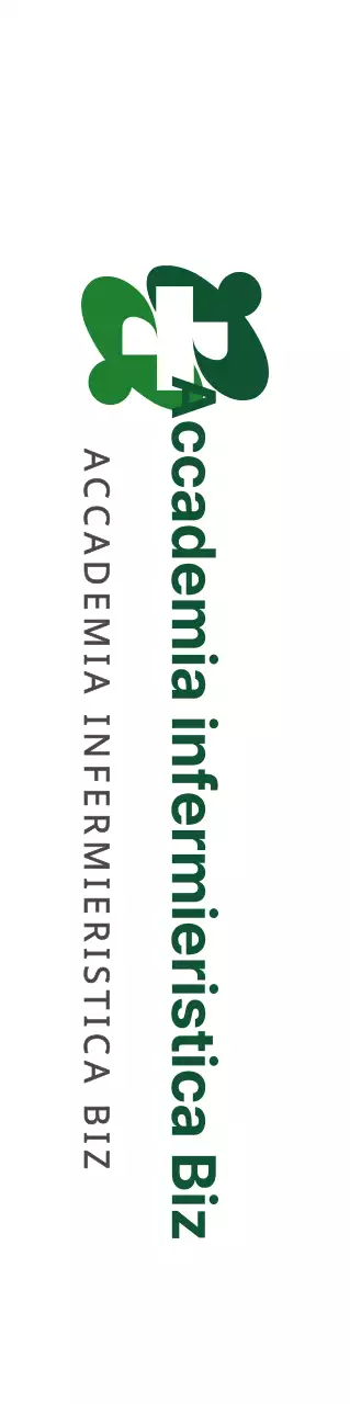 Per una scuola di infermieristica con un semplice logo con una croce verde