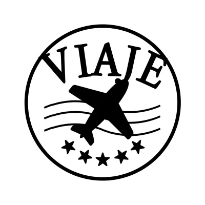 Concepto de viaje con estrellas negras e ilustración de avión