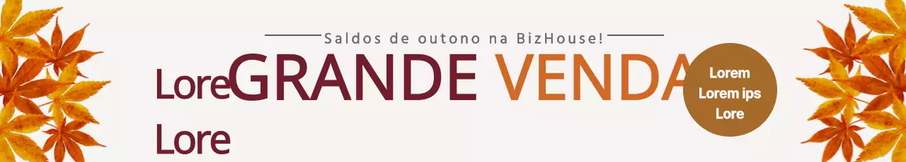 Grande liquidação de outono