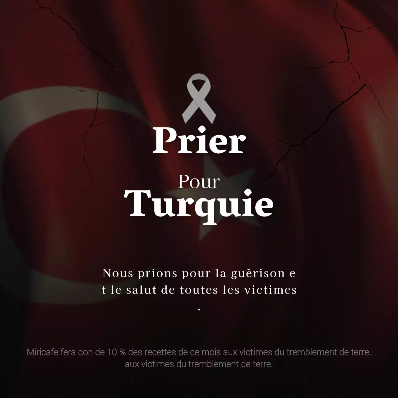Un hommage apaisant à la catastrophe en rouge et noir