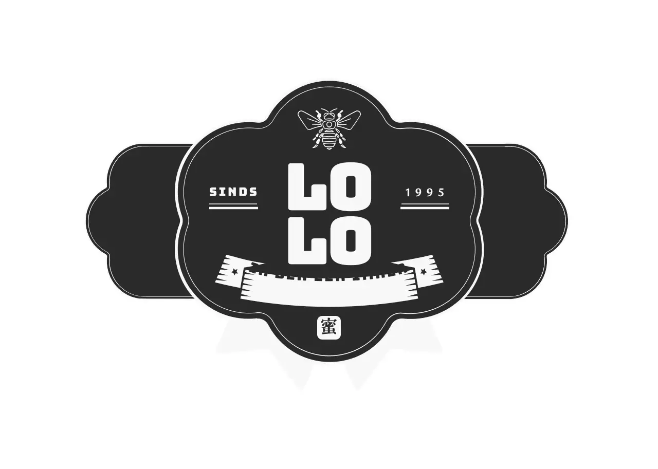 Luxe lint kader concept honing label sticker in donkergrijs en wit