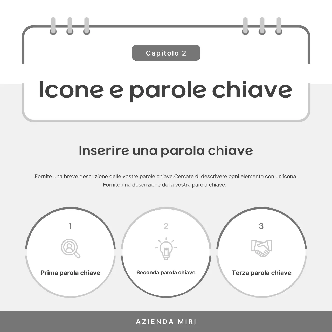 Messaggi aziendali semplici in bianco e nero