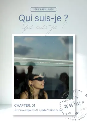 Couverture de série minimaliste bleu clair