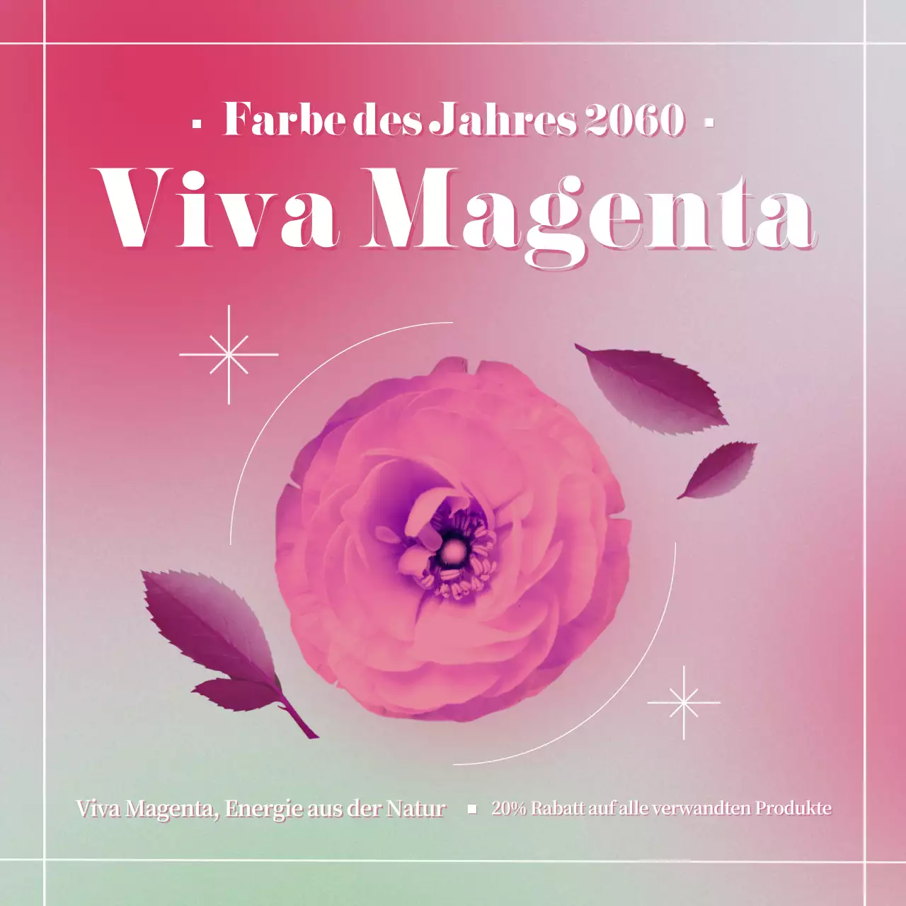 Feiern Sie Viva Magenta, die Trendfarbe des Jahres in Pink