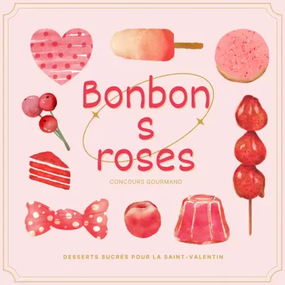 Bataille de desserts rose et or pour la Journée Blanche