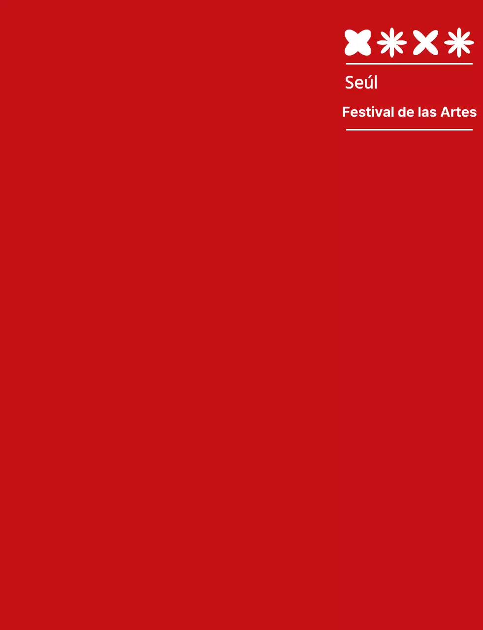 rojo y blanco simple festival de arte símbolo icono logotipo estilo festival cultural personal