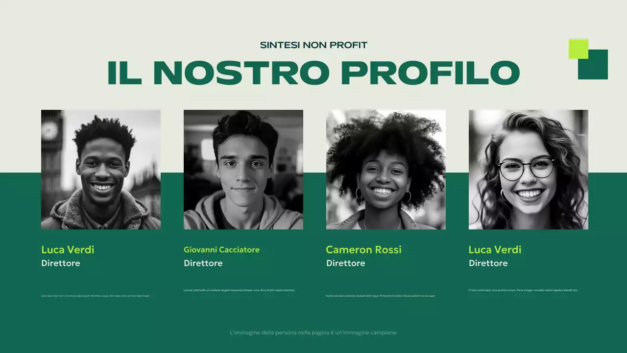 bando verde moderno no-profit