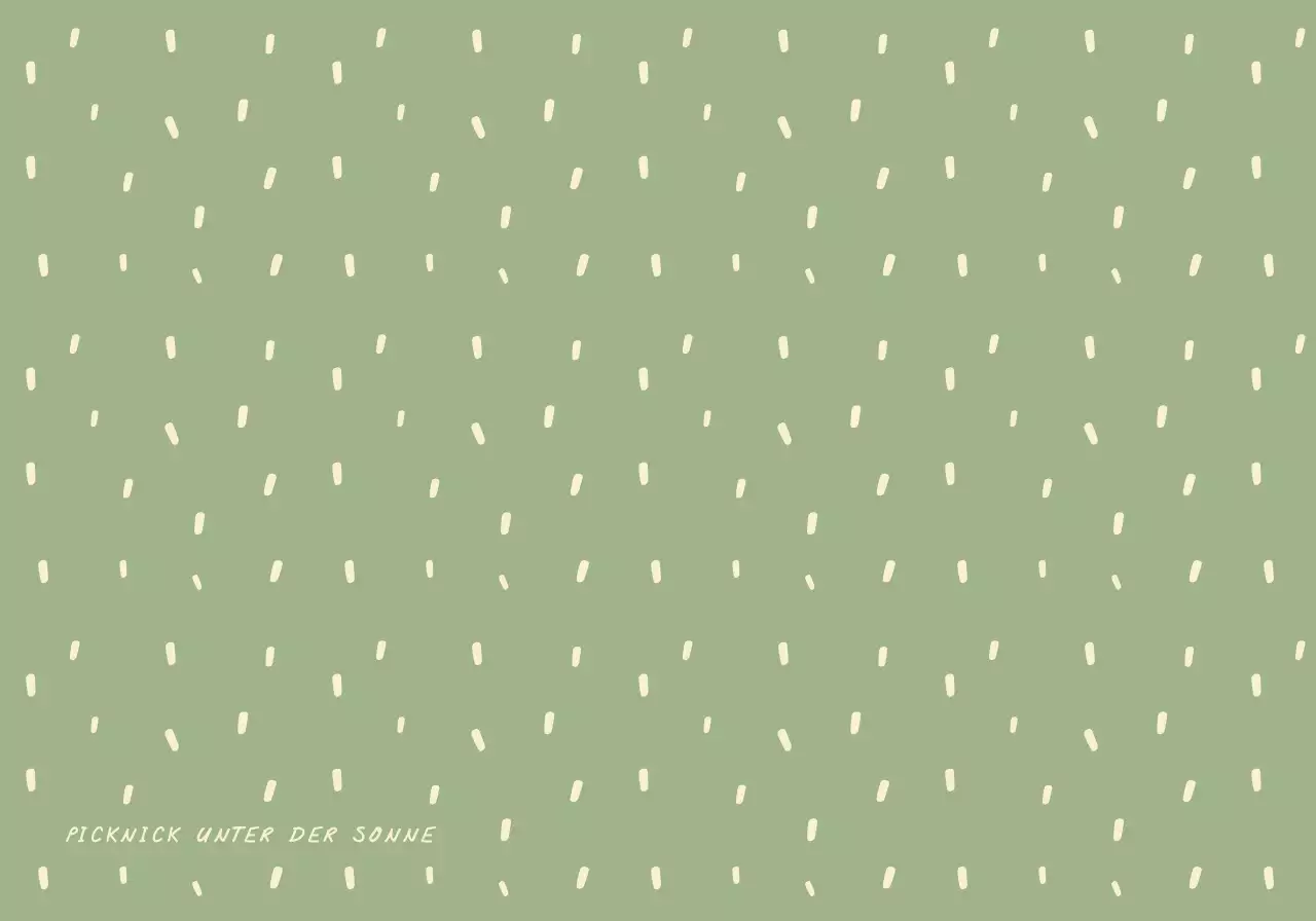 Ein einfaches Design mit grünen und hellgelben Punkten.