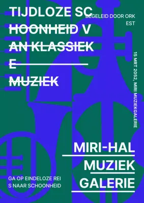 Klassieke voorstellingen in blauw en groen