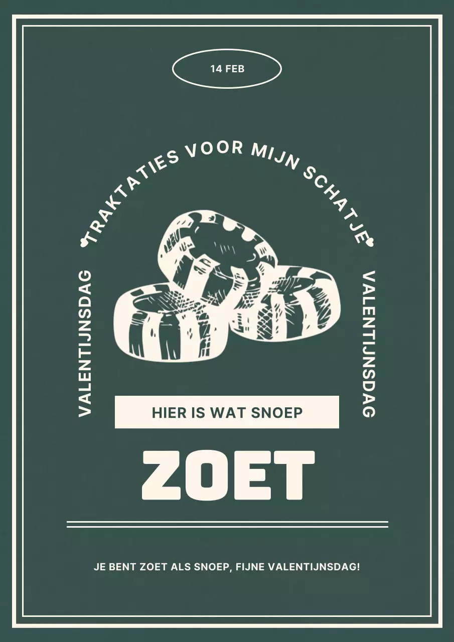 Witte dag in groen en beige