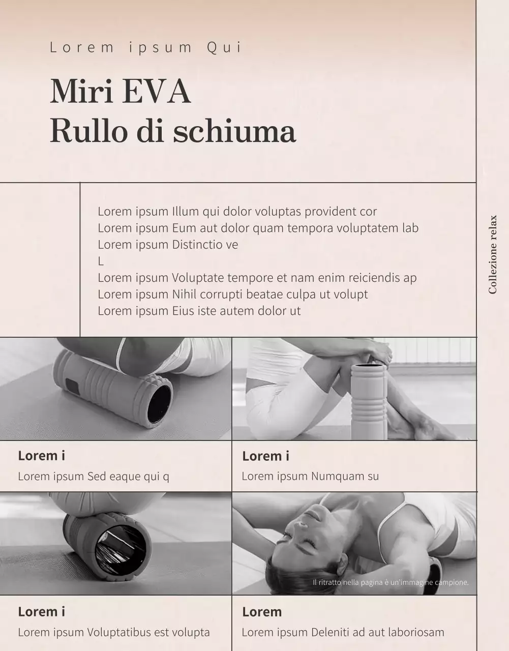 Per saperne di più su questa macchina per esercizi con foam roller, di colore verde chiaro e arancione, tranquillizzante e rassicurante