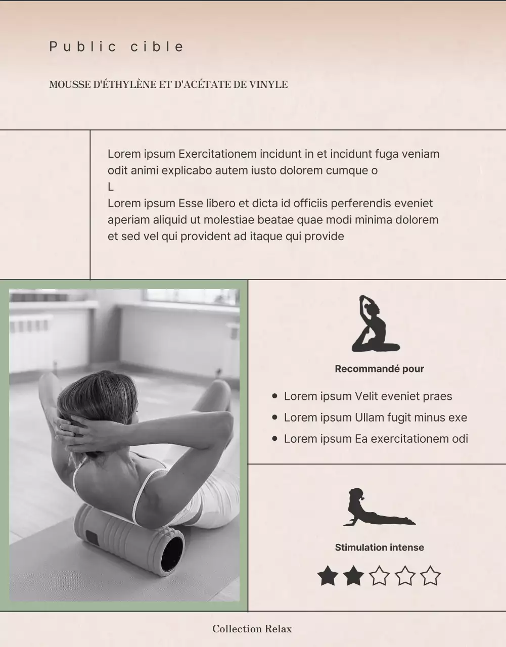 En savoir plus sur cet appareil d'exercice à rouleaux en mousse vert clair et orange, qui a un effet apaisant.