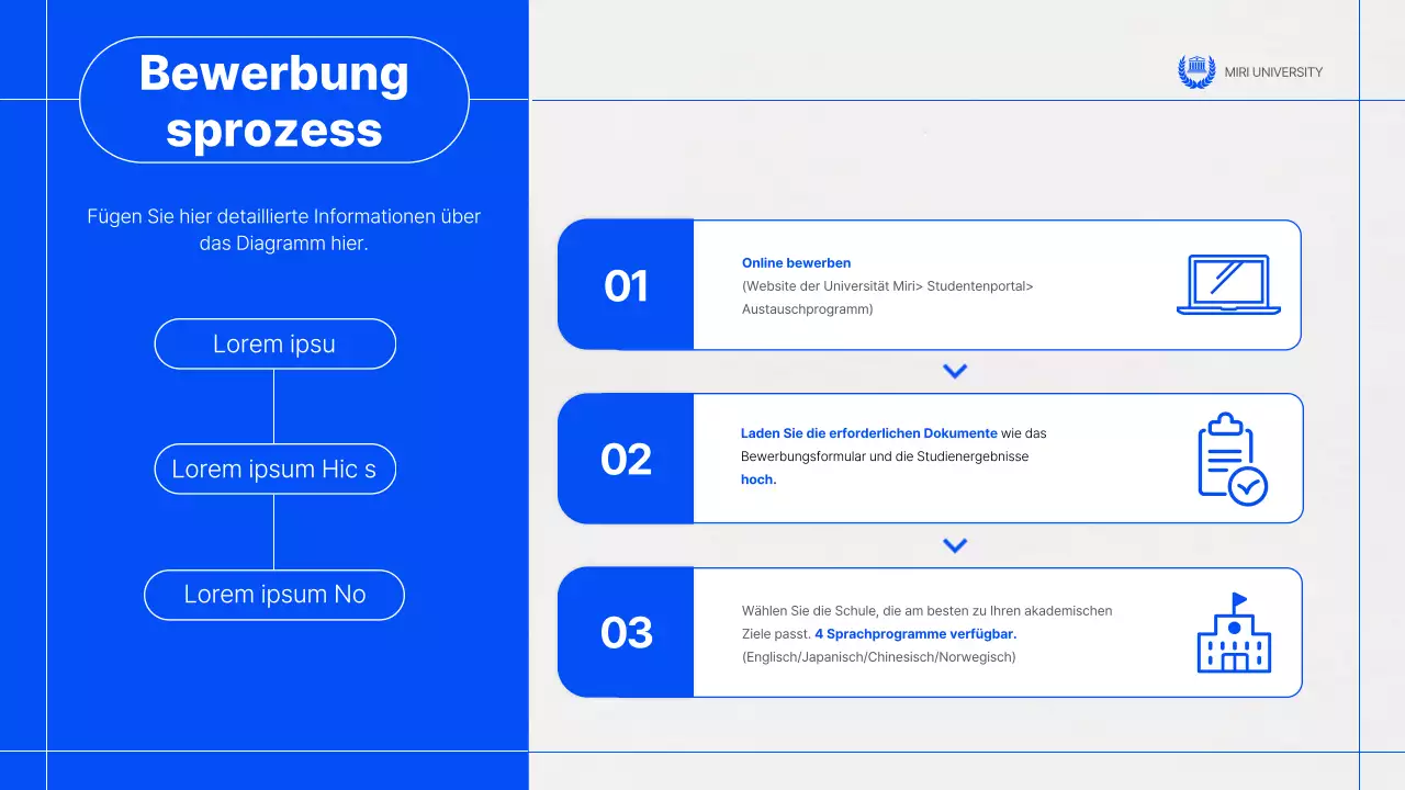 Eine einfache blaue und graue Host-Austausch-Informationssitzung