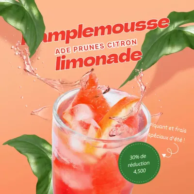 ÉtéCaféNouvelle cartePamplemousse