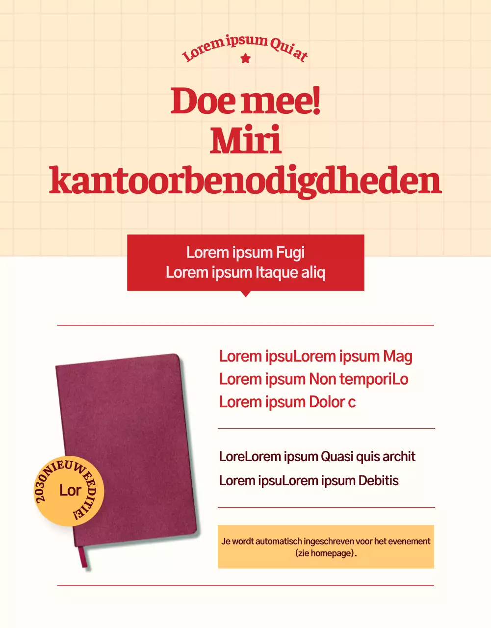 Maak kennis met een schattige, vintage agenda met een roze parelmoer uitstraling