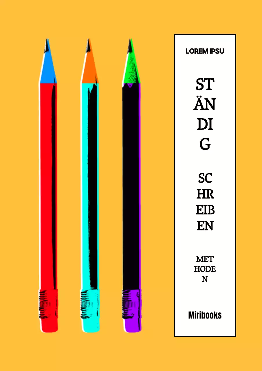 Gelb und weiß Pop-Art-Konzept Schreiben Hobby