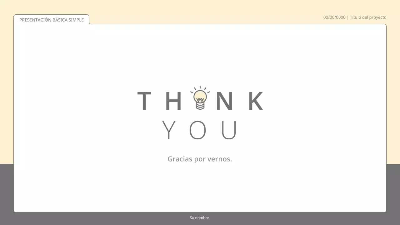 Kit de presentación sencillo y básico en tonos pastel y blanco