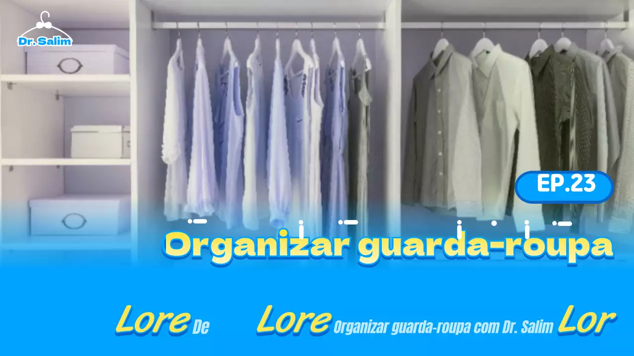 Gradiente azul claro e títulos amarelos para informações sobre a organização da casa