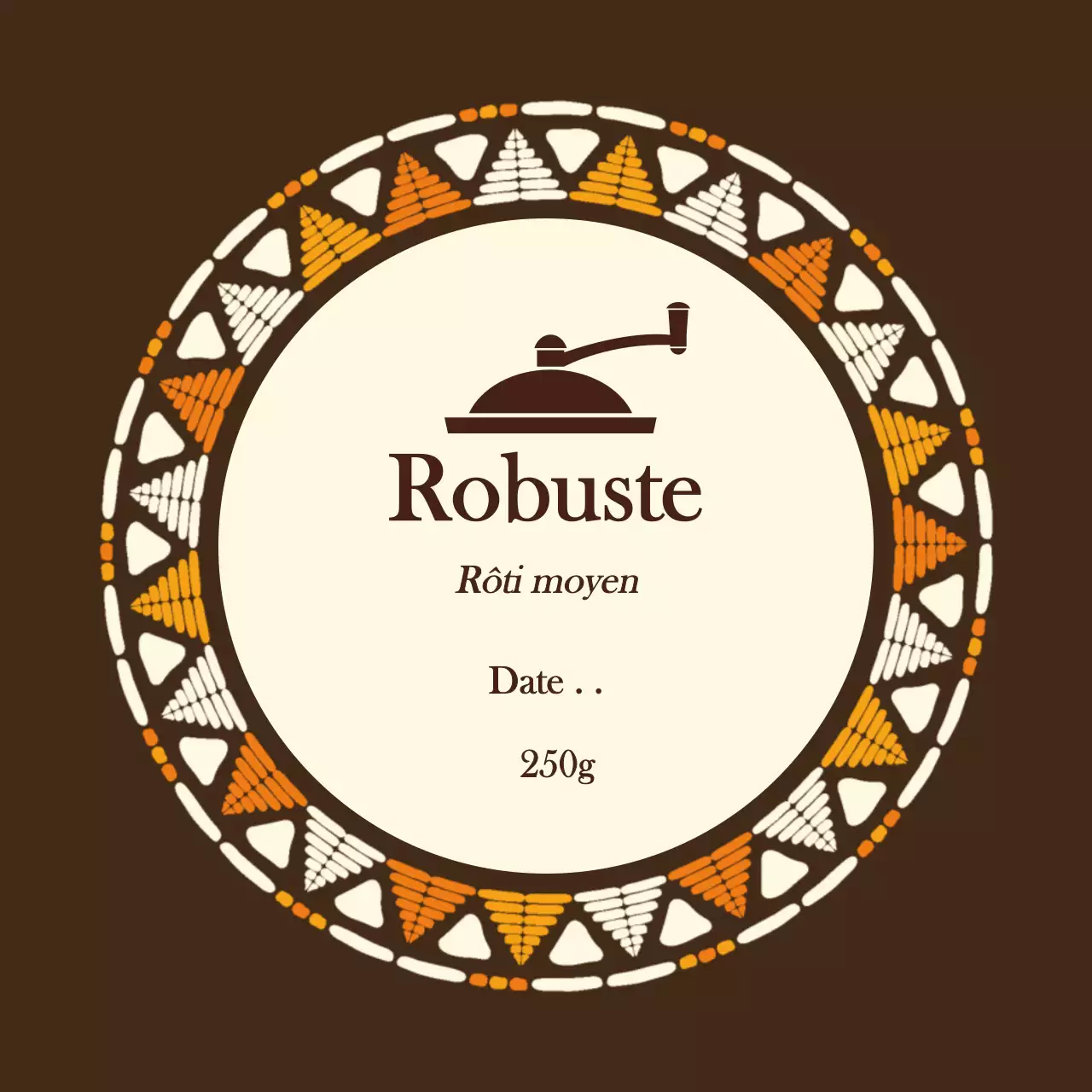 Cercle de café Brown Cafe