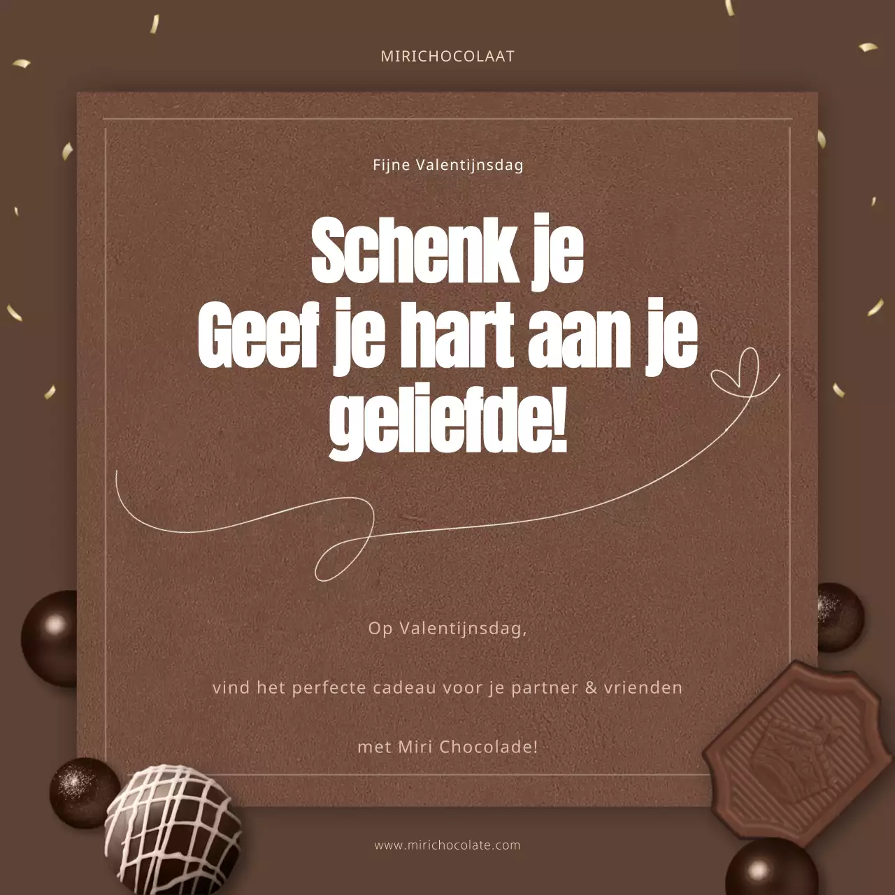 Een chocoladeachtige, stijlvolle Instagram-feed voor Valentijnsdag